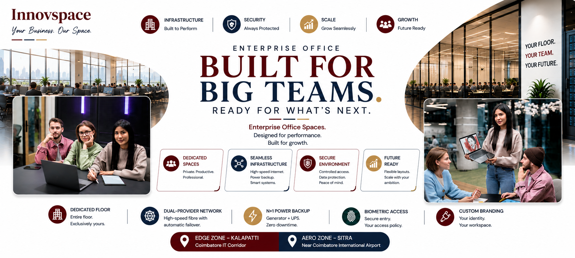 What Is an Enterprise Office? A Complete Guide for GCCs, IT Companies and Large Teams in Coimbatore What is an enterprise office — dedicated managed floor for GCCs and large teams at Innovspace Coimbatore