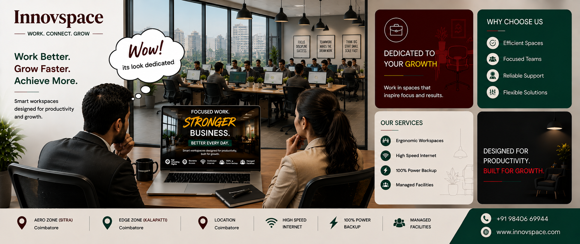 What Is a Dedicated Coworking Desk? | Innovspace Coimbatore What is a dedicated coworking desk — Innovspace Coimbatore, your reserved workspace every day